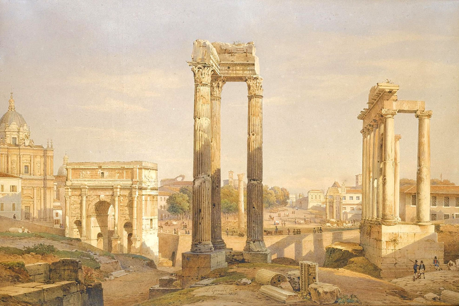 Salomon Corrodi, Forum romain